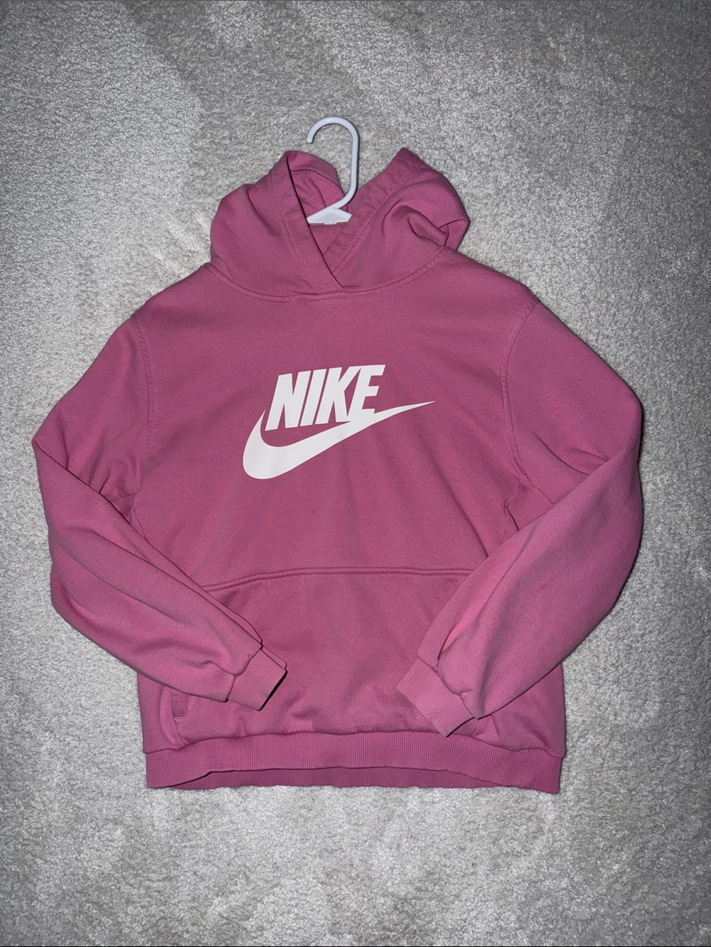 Nike Pink Logo Pullover Hoodie
